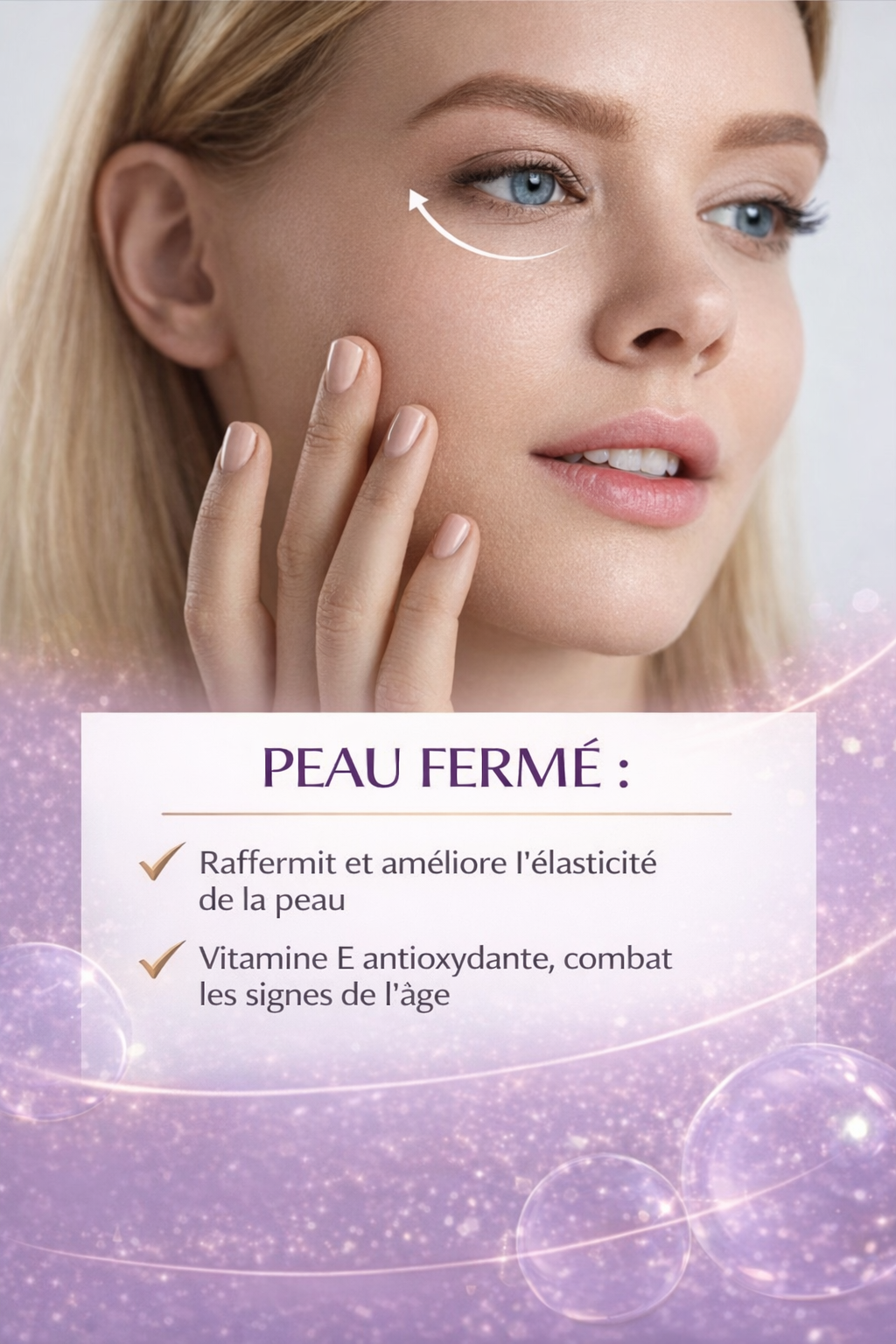 Mikro-Needling-Pflaster mit Kollagen für die Augenpartie