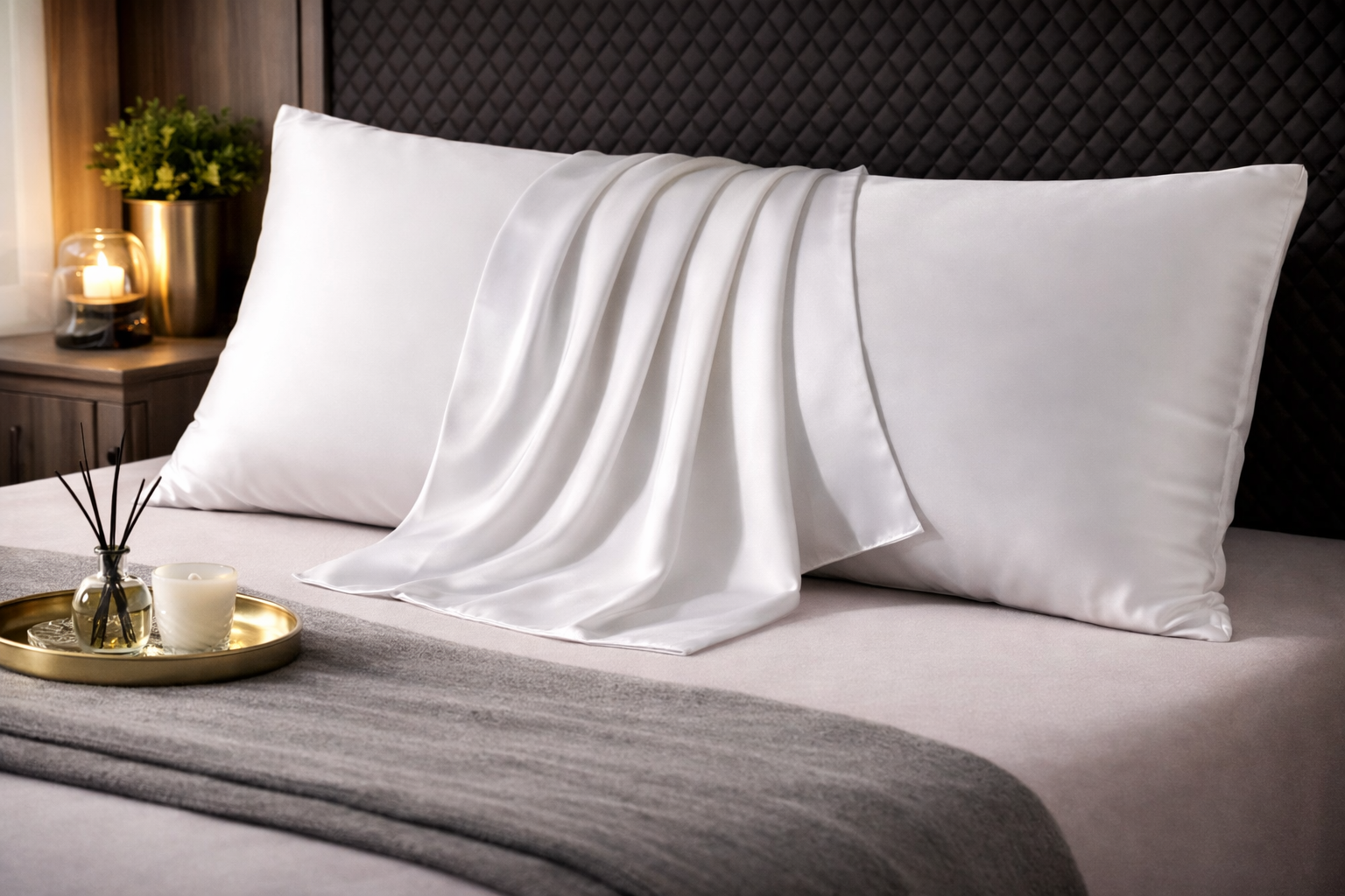 Taie d’oreiller en soie de mûrier 100% naturel plusieurs tailles – SoftDream