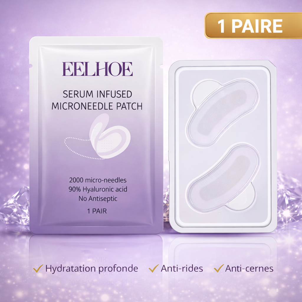 Mikro-Needling-Pflaster mit Kollagen für die Augenpartie