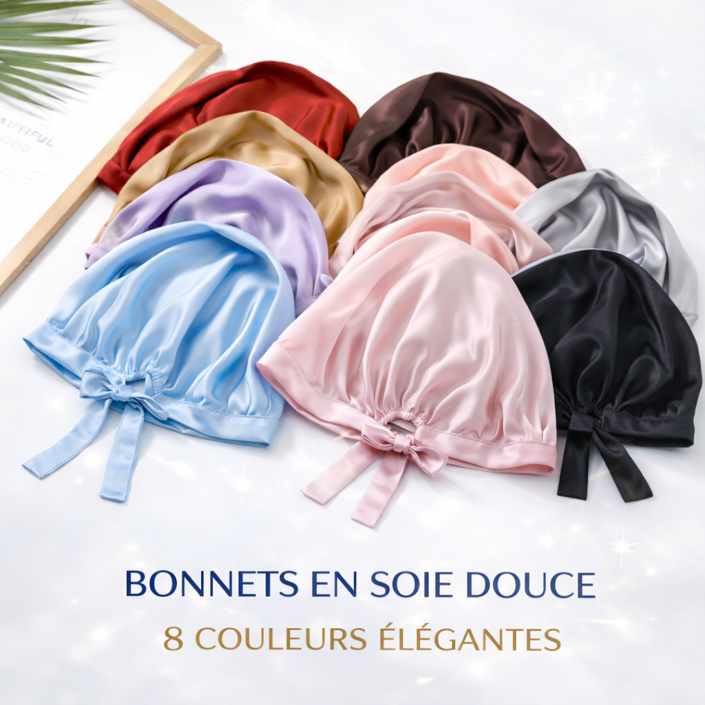 Bonnet en soie (turban) - Cheveux protégés, réveil sans frisottis