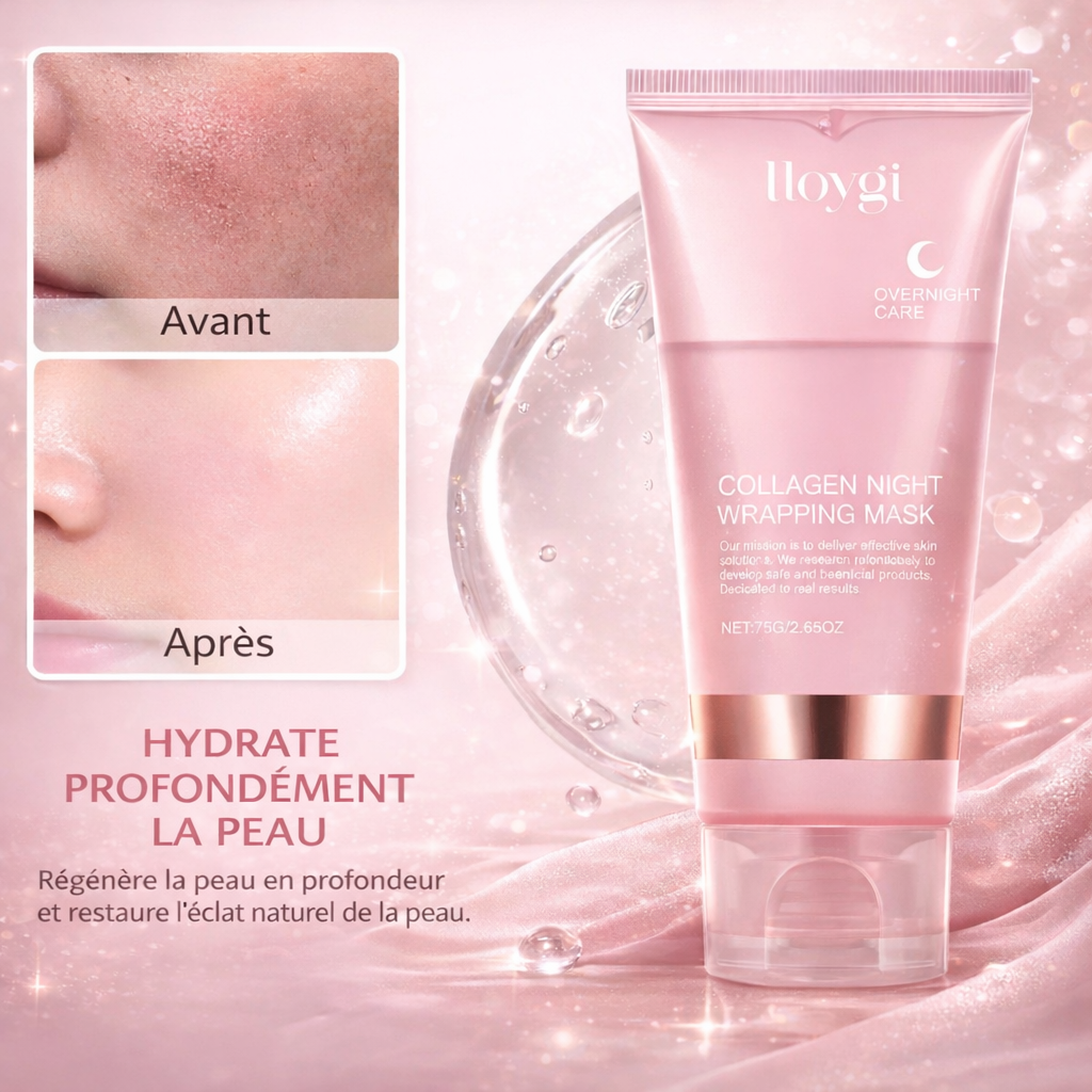 Masque Coréen de nuit au collagène 75 ml – SoftDream Glow