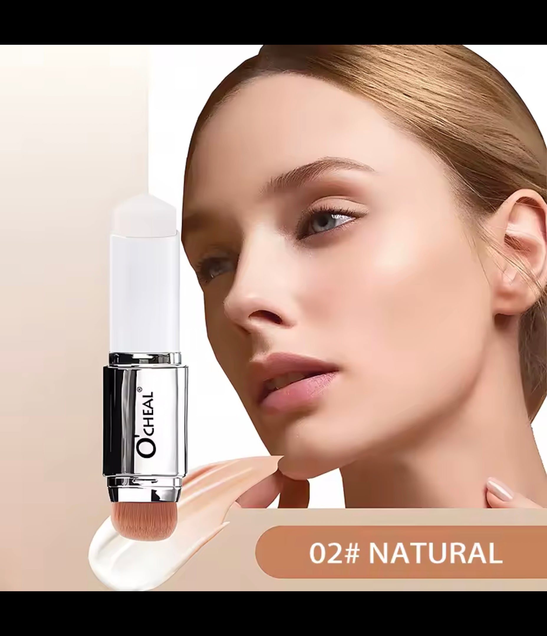 Fond de Teint Stick 2-en-1 – Teint Unifié & Naturel (10g)