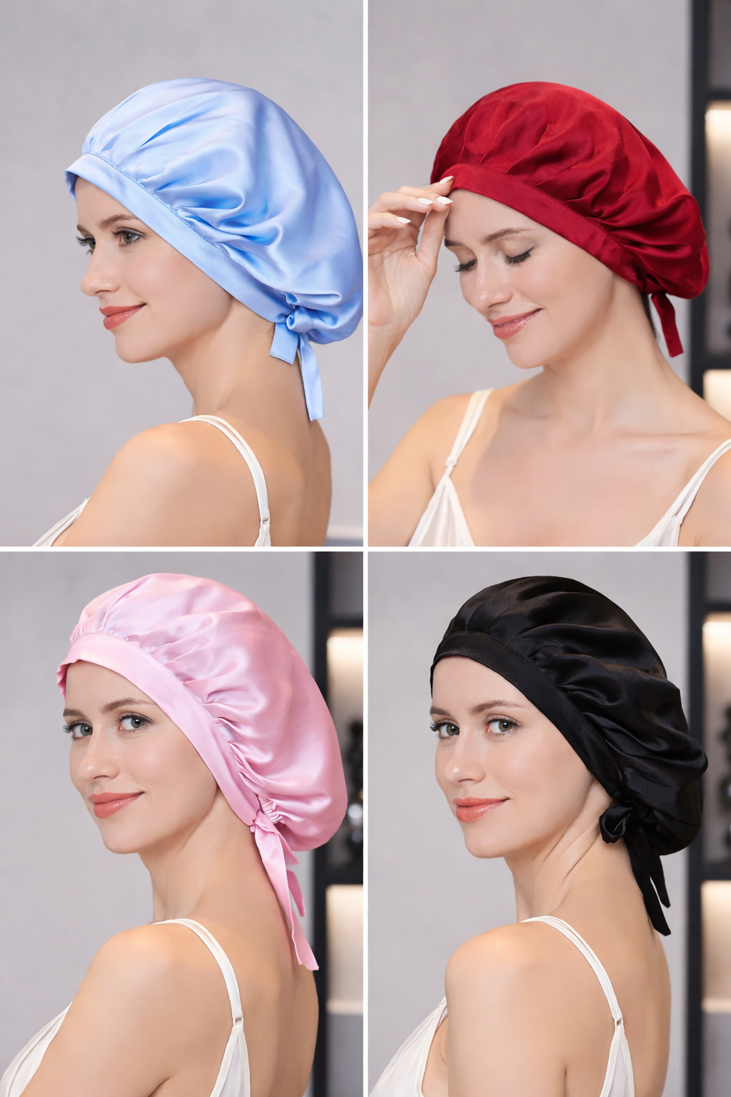 Bonnet en soie (turban) - Cheveux protégés, réveil sans frisottis