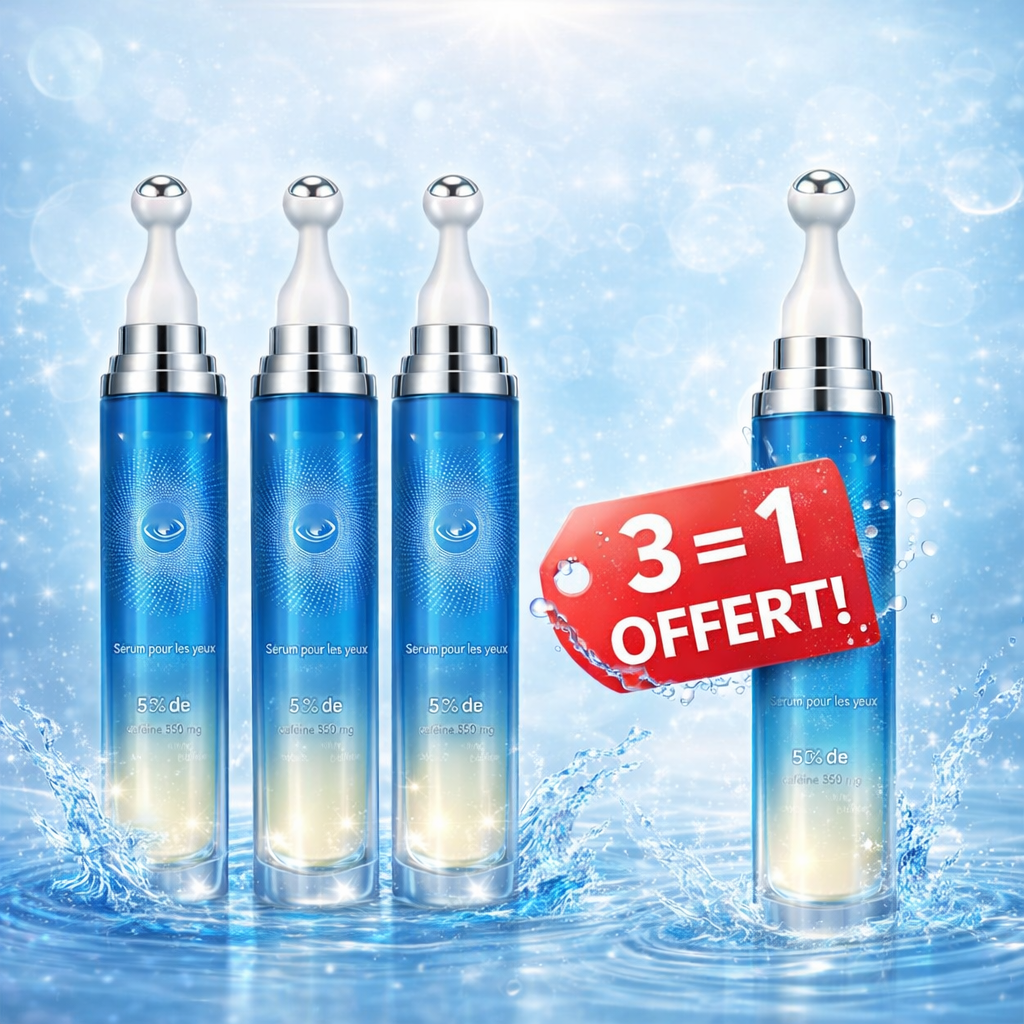Sérum Yeux Caféine 5% - Anti-Cernes & Anti-Poches (Roll-On Frais)